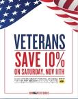 Food Lion Offers 10 Percent Discount for Active and Retired Military Personnel on Veterans Day; Grocer to Donate $650,000 to Hope For The Warriors® and 200 Backpacks to Nourish Jacksonville, N.C.-Based Military Families Nov. 9 (Graphic: Business Wire)