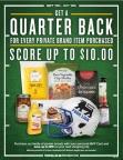 Food Lion Customers Can Save Up to $10 When They Buy Private Brand Products during "Quarter Back" Promotion through Oct. 10 (Graphic: Business Wire)