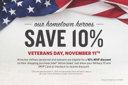 Food Lion to Offer 10 Percent Discount for Active and Retired Military Personnel on Veterans Day