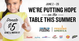 Food Lion, Customers and Suppliers Aim to Help Provide Up to 20 Million Meals Through “Summers Without Hunger” Campaign